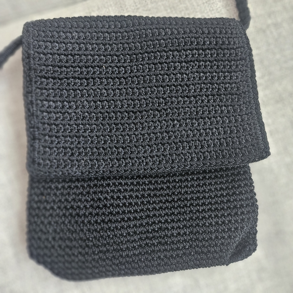 Classic Black Knit Purse